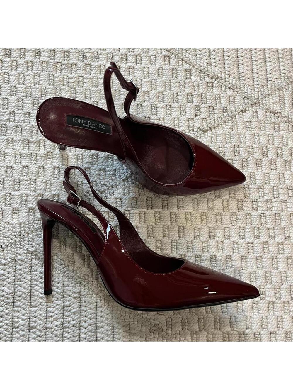 Tony Bianco Asti Slingback Heels in Bordeaux